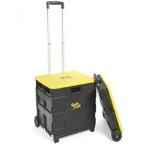 dbest 00-011 Quik Cart Two-Wheeled Collapsible Handcart with Lid