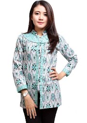 30+ Model Kemeja Batik Perempuan Terbaru, Terkini!