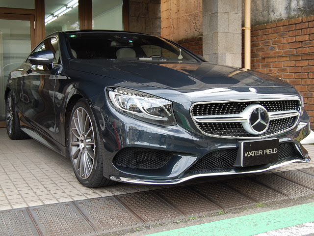 車内 ホワイトレザーシートシミ汚れのクリーニング メルセデス ベンツs550クーペ