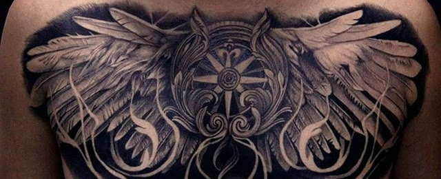 Top 39 Wing Chest Tattoo Ideas - [2021 Inspiration Guide]
