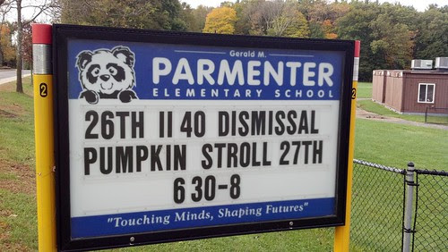 Parmenter School sign