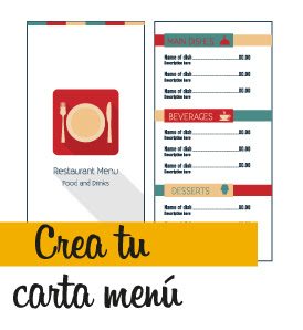 Diseños de carta menú originales