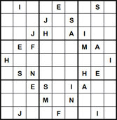 Mystery Godoku Puzzle for November 28, 2011