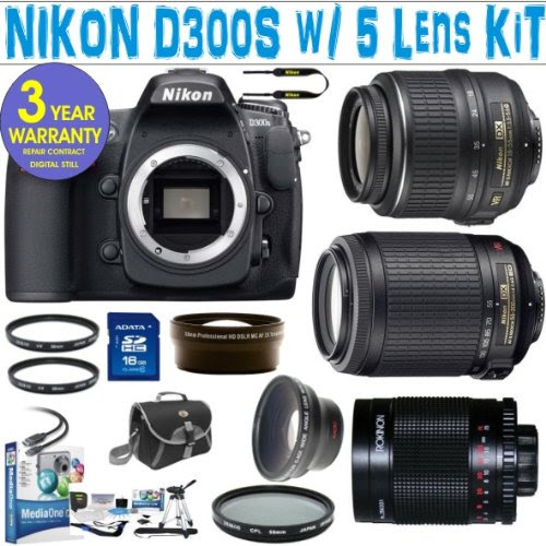 Nikon D400 NIKON D300S (IMPORT) w/ NIKON 18-55 VR LENS + NIKON 55-200 VR LENS + 500 MIRROR LENS + 2X LENS + .45X SUPER WIDE ANGLE LENS + 16 GIG MEMORY CARD + 3 YEAR WORLD WIDE WARRANTY
