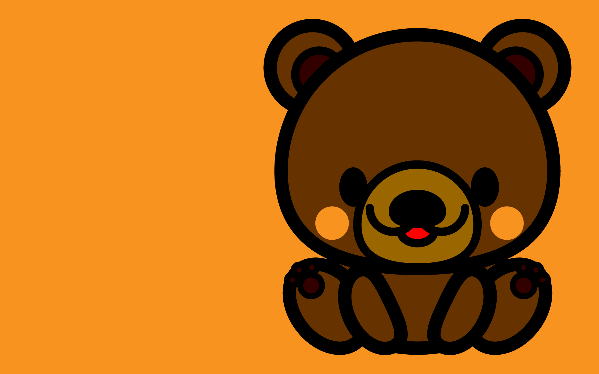 手書き風でかわいいくまの無料イラスト 商用フリー オイデ43