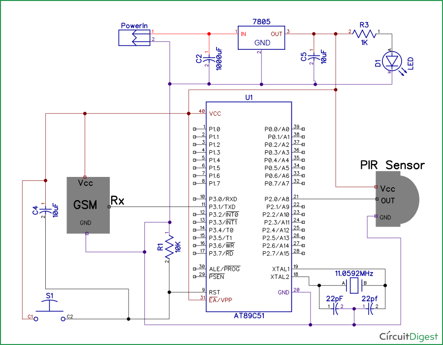 alarm motion sensor wiring diagram  | 850 x 567