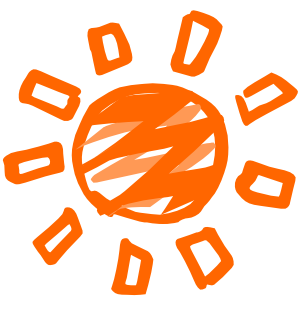 マンガ調の太陽のイラスト 無料イラスト作成ソフトinkscape インクスケープ の作品集