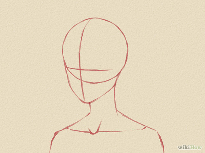 Male Anime Head Template Clip Art Library