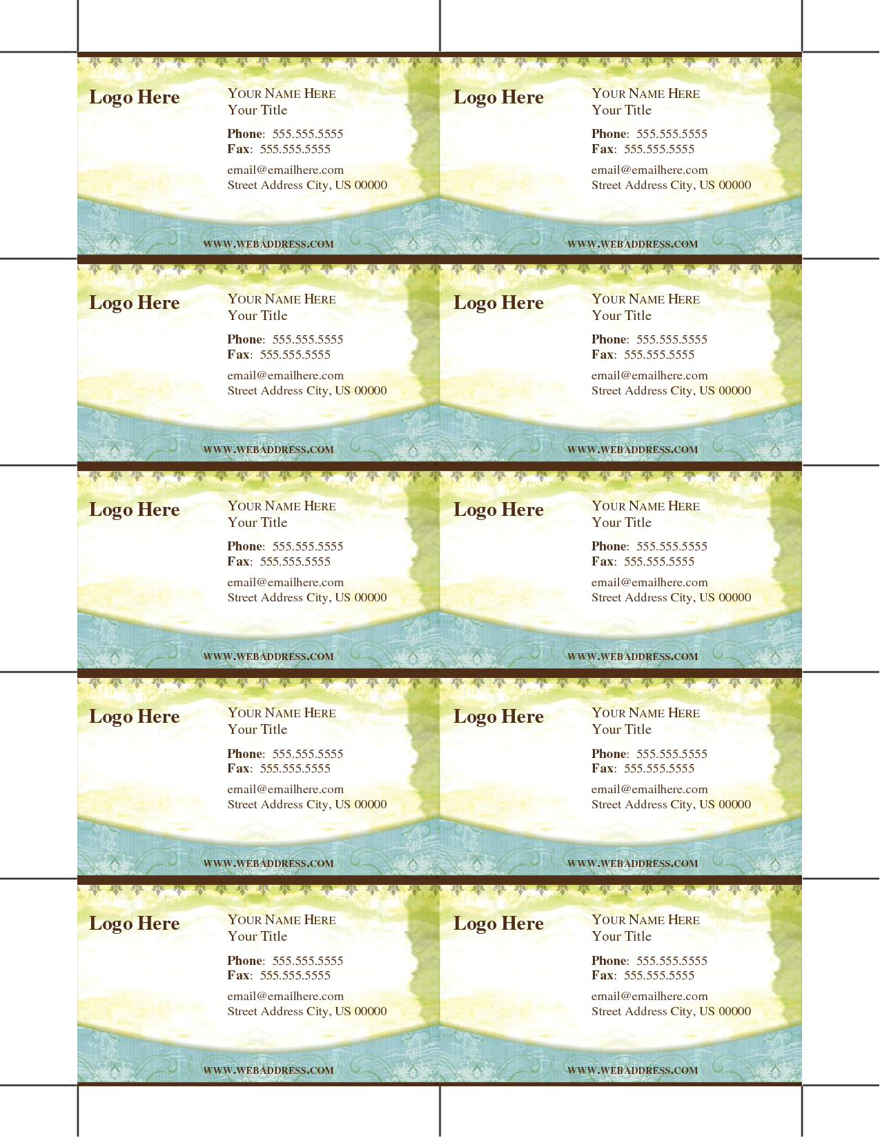 16 Business Card Templates Images Free Business Card Template Free Business Card Template And Business Card Format Template Newdesignfile Com
