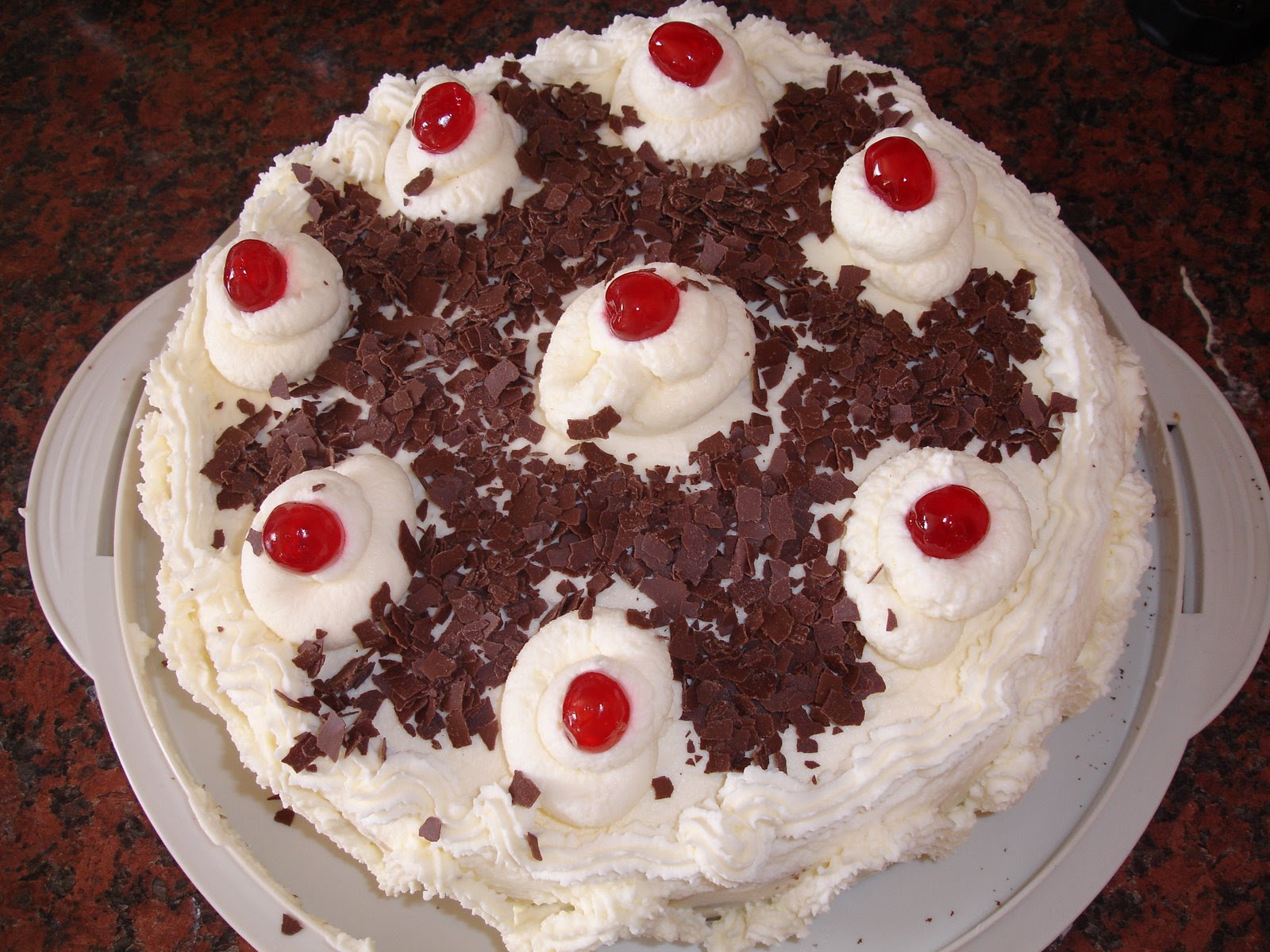 Resep Tar Cream Putih Tabur Cherry Coklat  About Girls