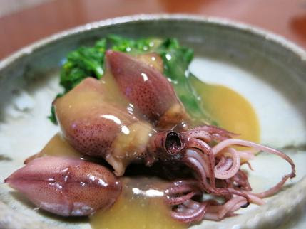 菜の花とホタルイカの酢味噌かけ 帰ってきた 日々のあれこれ