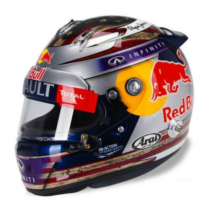 Capacete Vettel GP dos EUA 2013 (Foto: Divulgação)