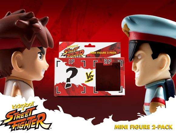 Kidrobot x Street Fighter - Mini figure 2packs & Enamel Keychains... FIGHT!!!