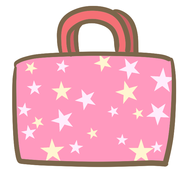 絵本バッグ 女の子 のイラスト かわいいフリー素材が無料のイラストレイン