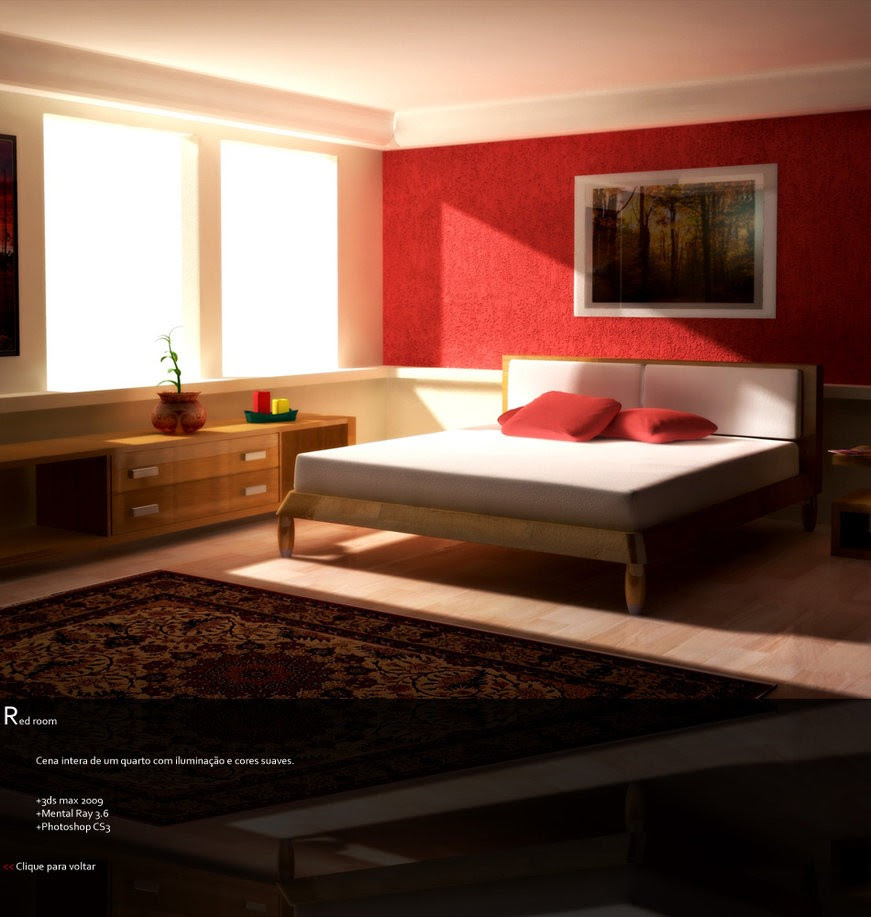 red bedroom wall design Red Bedrooms