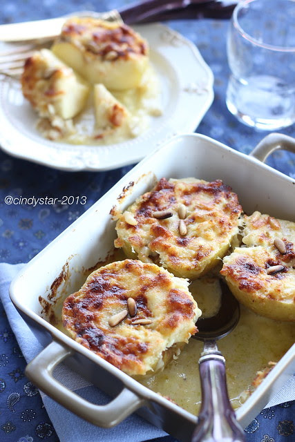 mele al formaggio-baked apple with cheese