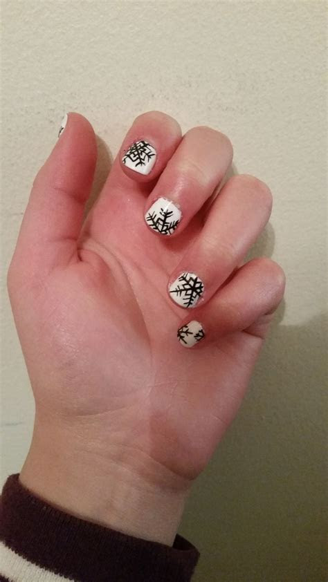 nail inspiration white winter nails  nataliamatusz