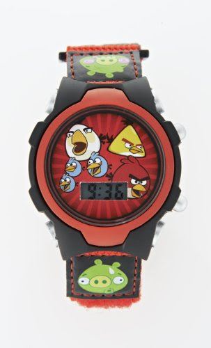 Angry Birds LCD with Velcro Strap Watch Collection On Sale