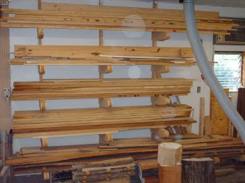 Lumber Storage Racks for Wood Shops