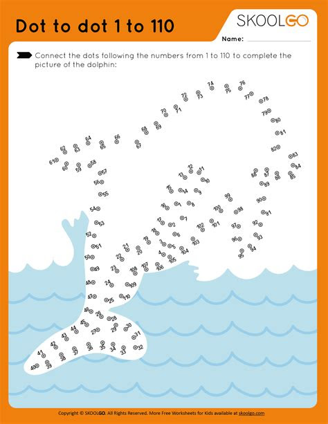 The following worksheets involve the important skills of counting and reading numbers. dot to dot 1 to 110 free worksheet by skoolgo
