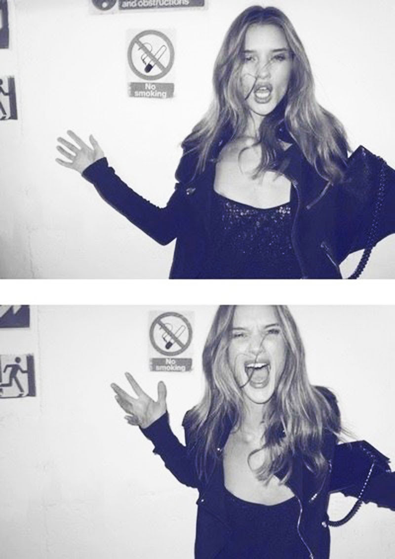 Fashion model Rosie Huntington-Whiteley, Black and White photography, Fashion Photography, Style Inspiration