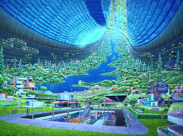 New research suggests that if we want to achieve interstellar travel we will need to build self-sustainable 'living worldships' that can support multiple generations of humans. These ships could also be used to rescue the human population in the event of a global catastrophe, for example. Artist's impression is pictured
