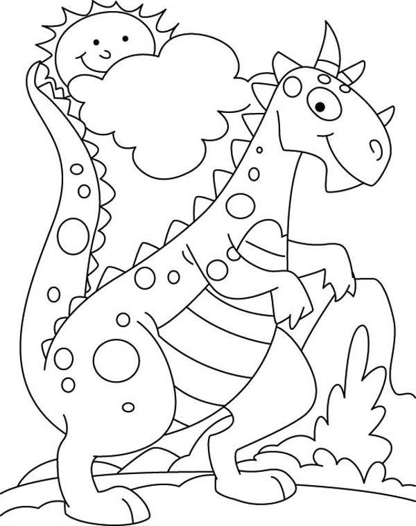 Download Cute Dinosaur Coloring Pages - Coloring Home