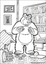 Masha and the Bear coloring pages on Coloring-Book.info