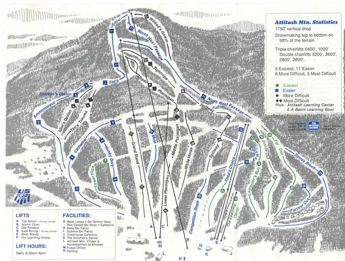 Historic Ski Postcards Pictures And Trail Maps