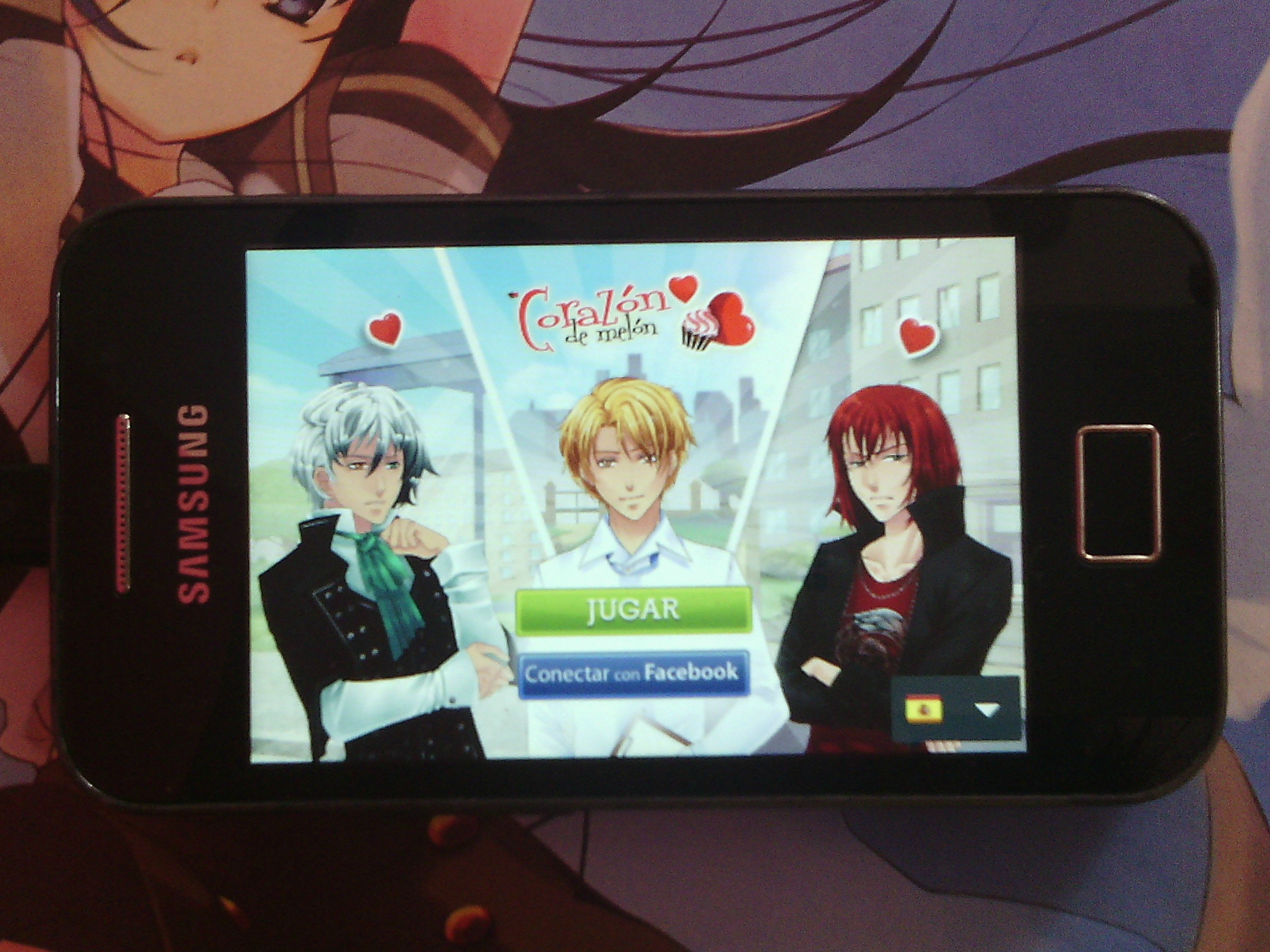 corazón de melón en samsung galaxy ace