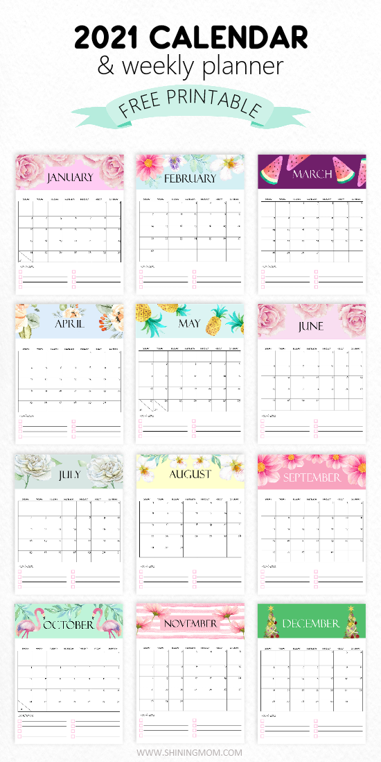 cute printable december 2021 calendar