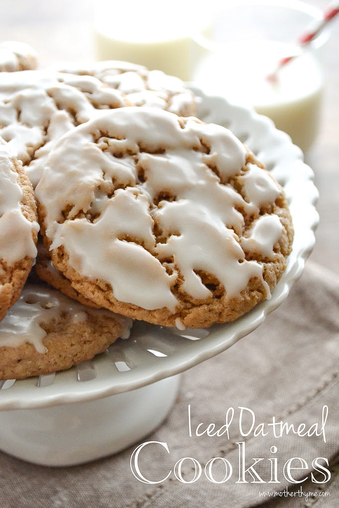 Iced Oatmeal Cookies | Mother Thyme