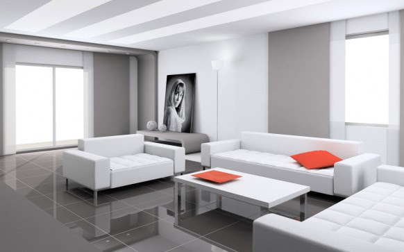 white living room decor  Luxury and Modern Living Room Red Interior Design 