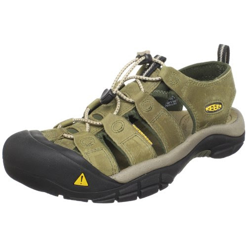 Sandals: Keen Men's Newport Sandal (Khaki Forest Night) - 15
