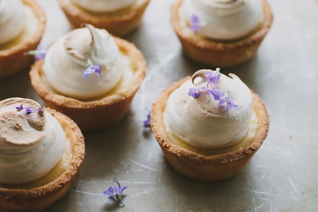 gluten-free lemon maple meringue pies