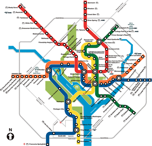 Washington Dc Transit Map maps and aesthetics: washington's hidden spiral — Human Transit