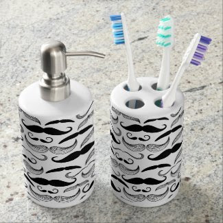 Funny Mustache Bath Sets