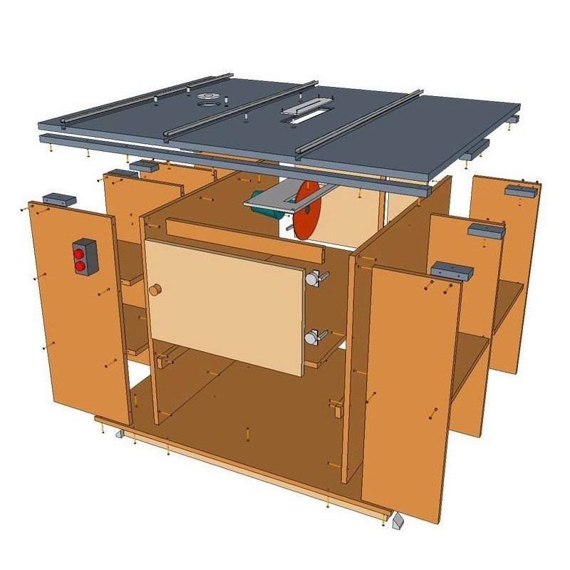 Plans for Home made router and saw table.