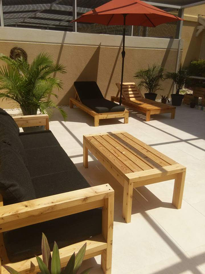Ana White modern outdoor lounge chair - DIY Projects