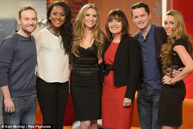 Back together: Lorraine was obviously a massive Liberty X fan, the host looked positively thrilled to be in the company of the pop stars 