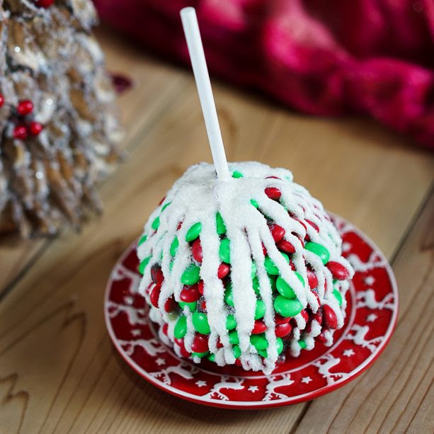 Peppermint Dark Chocolate Gourmet Holiday Apple at Disneyland Resort