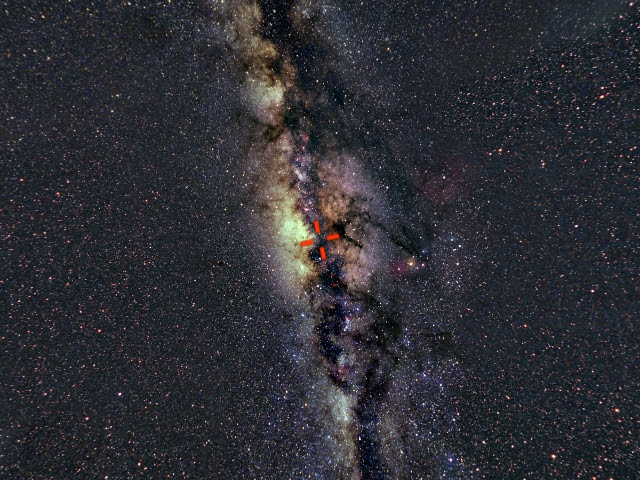  4 million solar mass, black hole at the center of the Milky Way 