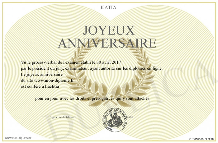 Joyeux Anniversaire