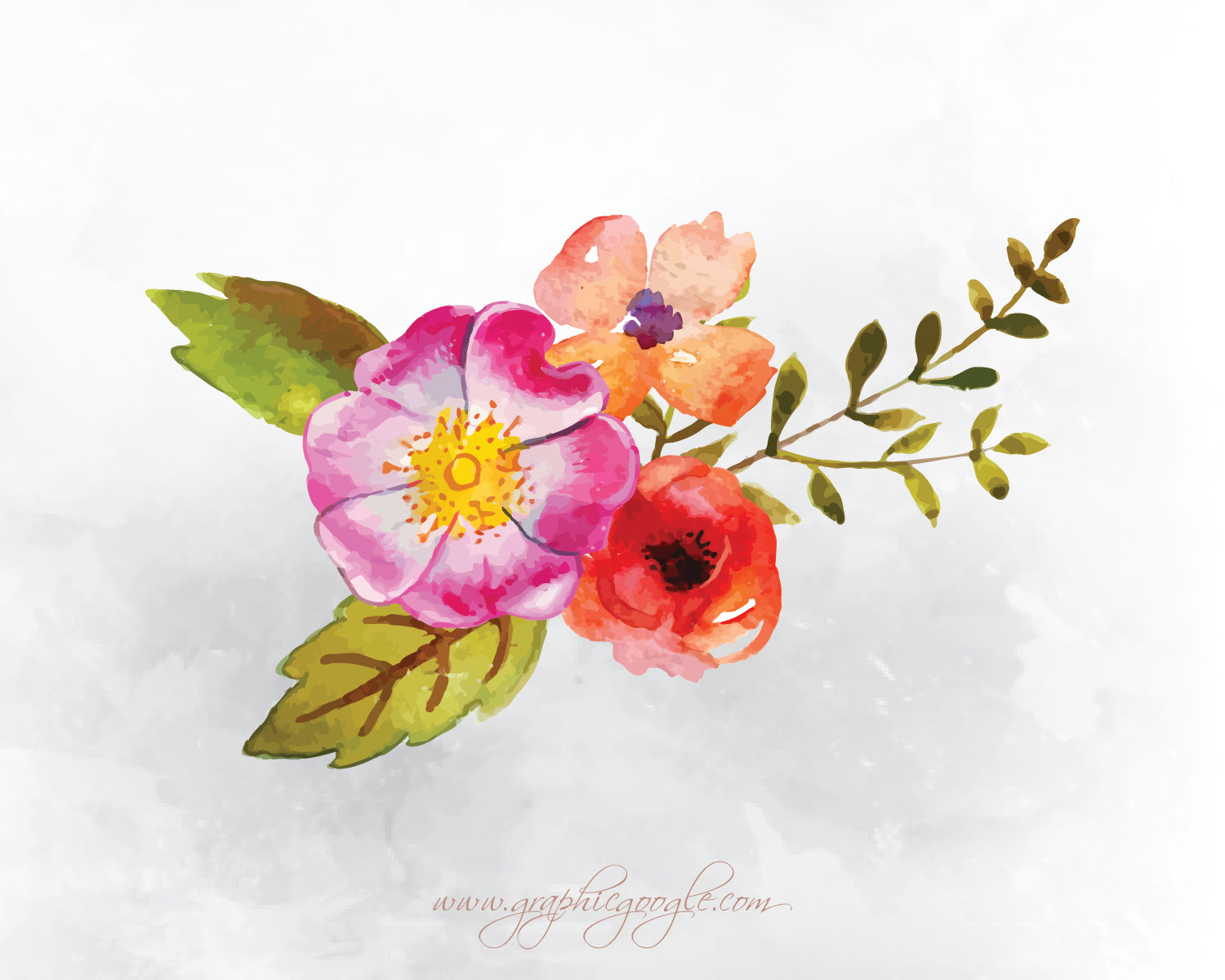 Download 9 Free Watercolor Flower Vectors For DesignersGraphic ...