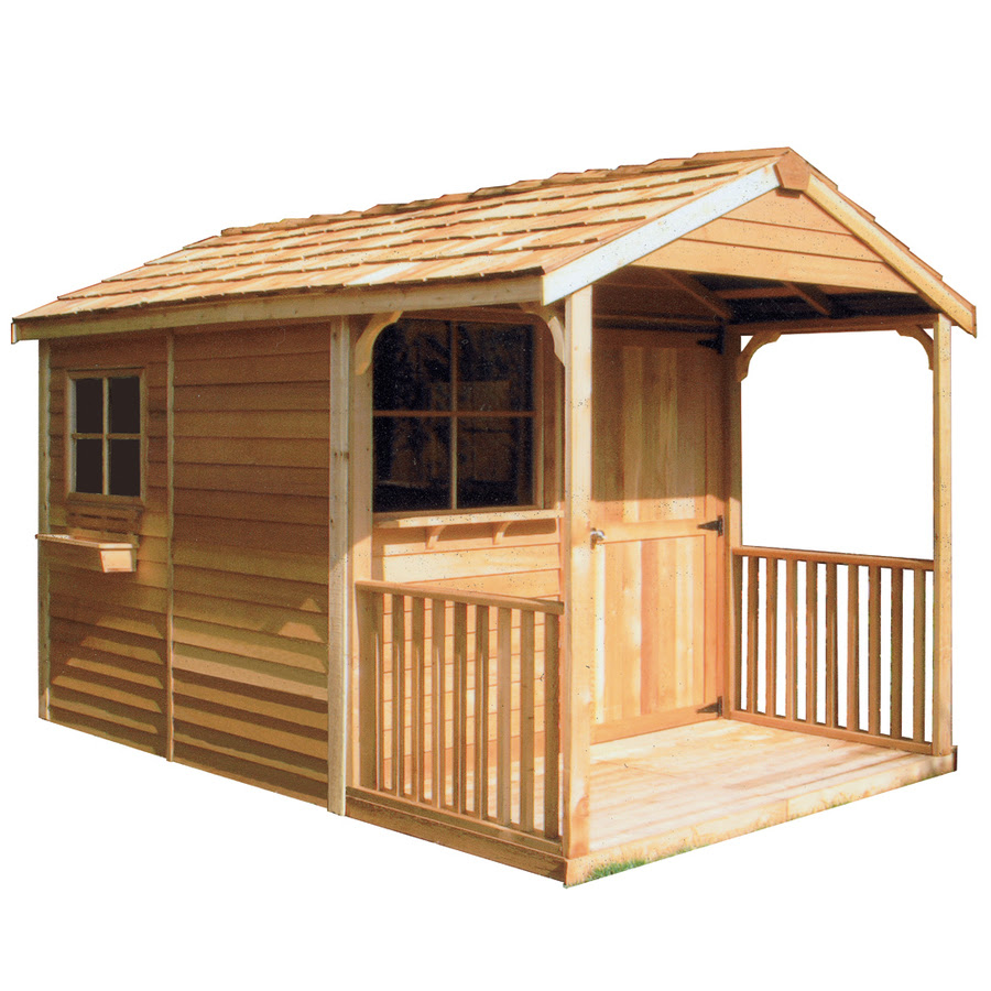 Shop Cedarshed Clubhouse Gable Cedar Wood Storage Shed (Common: 8-ft x ...