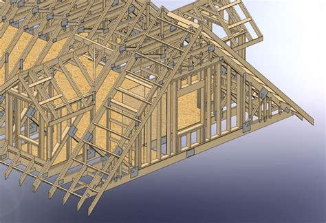 frame stairs  attic trusses construction