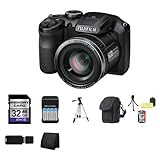 Fujifilm FinePix S4500 Digital Camera + 32GB SDHC Memory + USB Card Reader + 2 Sets of 4 NIMH Rechargeable Batteries + Ac/Dc Charger + Memory Card Wallet + Shock Proof Case w/Strap + Full Size Tripod + Accessory Saver Kit!