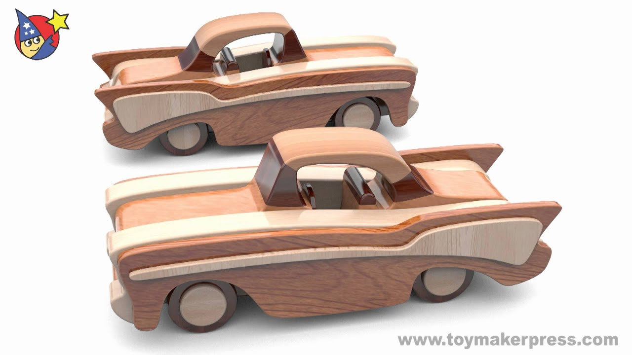 woodworking lap joint Wood Toy Plans - Classic Cars - 57 Chevy - YouTube