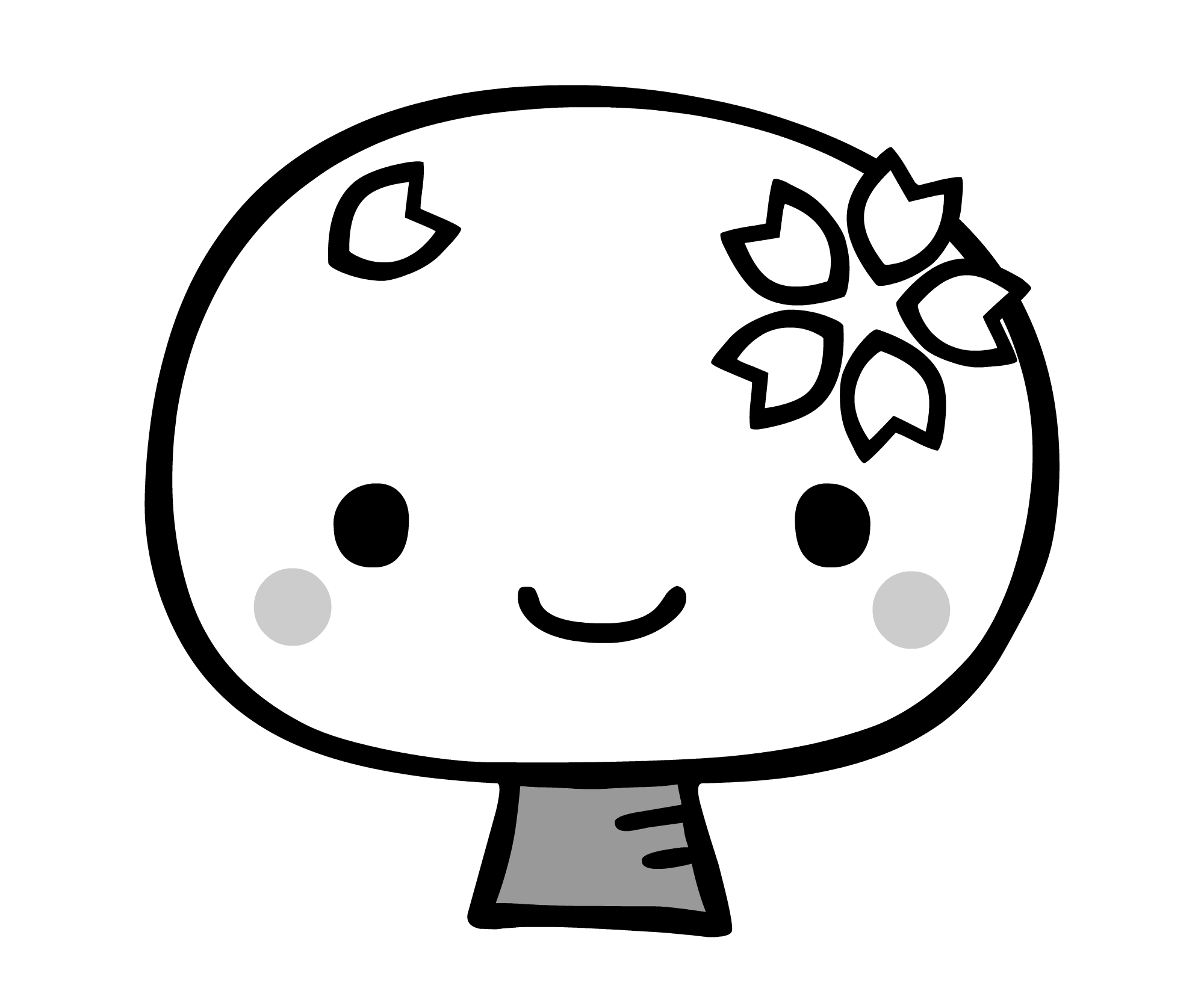かわいい桜の無料イラスト素材 イラスト無料素材かわいい系