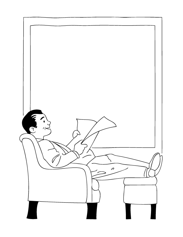 Coloring Pages Reading. Reading Coloring Page